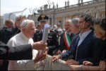 Papa Benedetto XVI e le autorità di Arenzano